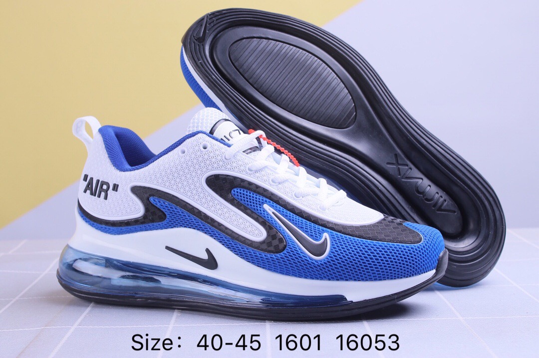 Nike Air Max 720 Plastic White Black Blue Shoes